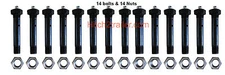 14 pcs KIT 3500# Trailer Axle Spring Shackle Grease Type Eye "wet" Bolt 9/16 x3