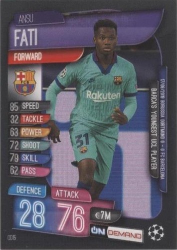 Topps Match Attax 18 19 Champions League On Demand Cards | eBay