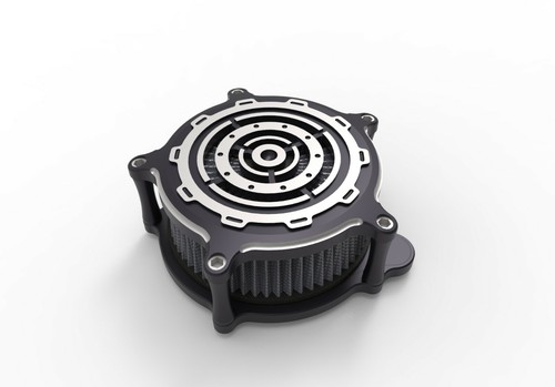 Fit H-D 2017 DYNA FXDLS Smashing Gear Contrast Cut Air Cleaners - Picture 2 of 8