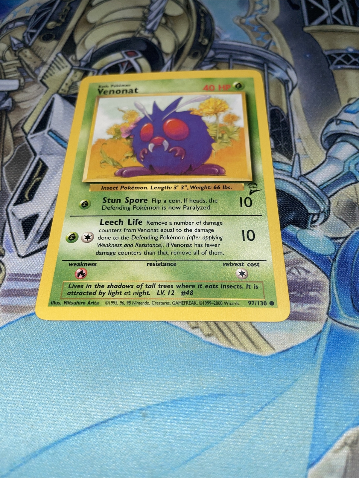 VENONAT - Base Set 2 - 97/130 - Common - Pokemon Card - Unlimited Edition NM