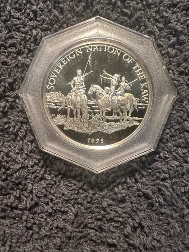 KAW Tribe (1975) Franklin Mint .999 ( Proof) Silver Round ( 187)