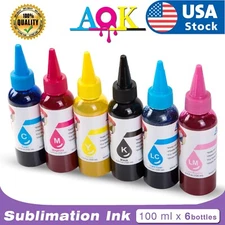USA 600ML Sublimation Ink for Epson ET-2760 2720 4800 2803 15000 WF 7710 7720