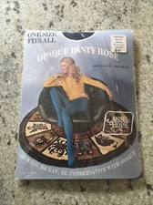 Hampshire Designers Ann  Hope Panty Hose Navy One Size Fits All Vtg NOS