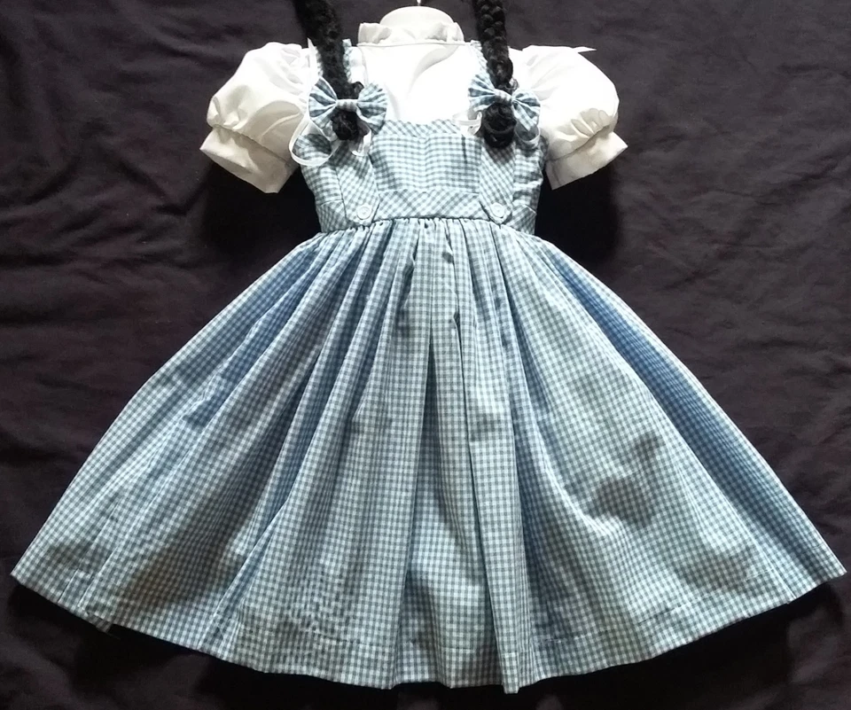 Wizard of Oz Dorothy inspired Child Costume Dress Toddler Size 1-8 years old - Image 3 of 4