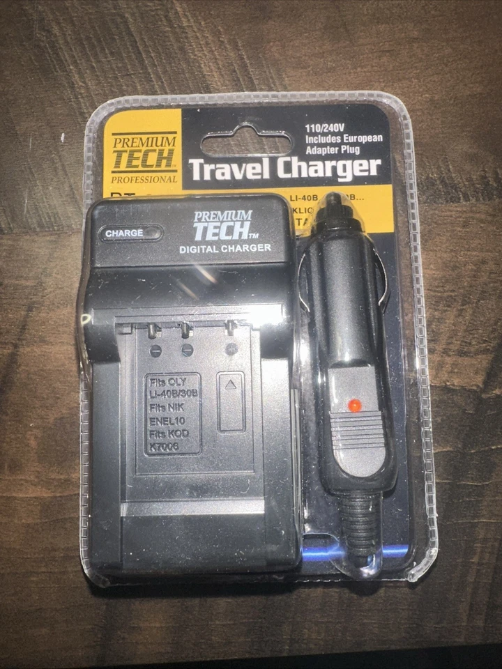 Premium Tech PT-32 Battery Charger for Nikon EN-EL10/Olympus LI-42B/Fuji NP-45 - Image 2 of 4