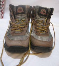 Brahma Trophy Waterproof Hiking Boots Size 9 1/2 Camo and Brown Suede