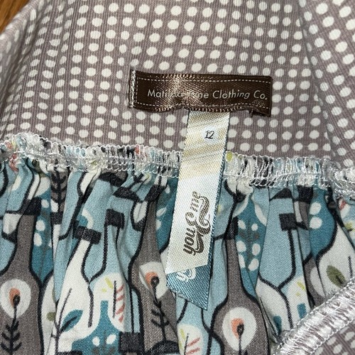 Matilda Jane Modern Art Gabby Twirl Skirt 12 Girls Mixed Bottle Plaid Circle Kid - Picture 5 of 9