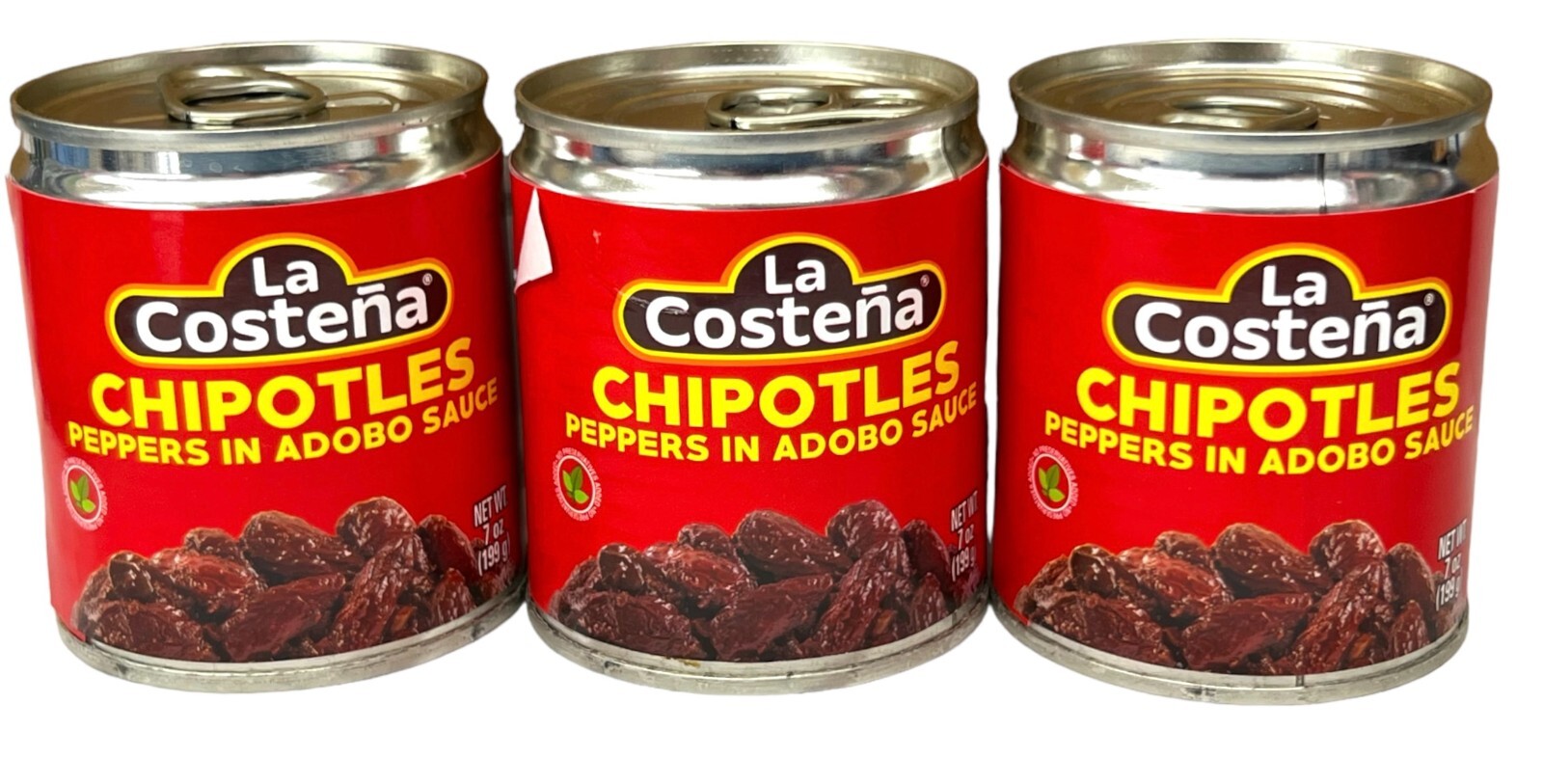 Pimientos Chipotle La Costeña en Salsa Adobo 7 oz (paquete de 3)
