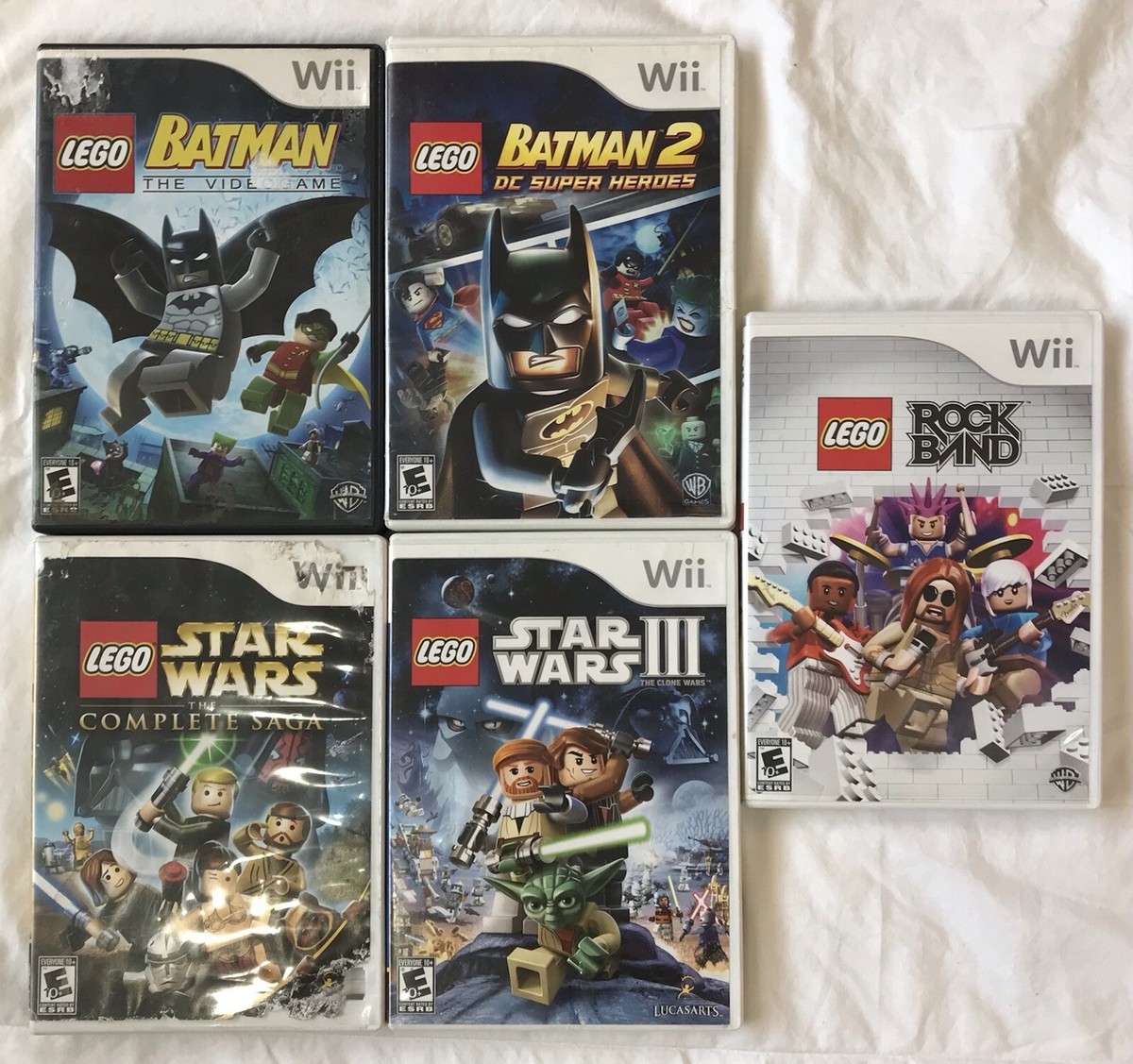 Nintendo Wii Games Bundle Lego Games Lot Lego Batman Lego Star Wars