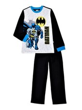 NEW BATMAN 2020 FLANNEL 2-PIECE PAJAMAS PJ'S BOYS SIZE 10/12 NWT