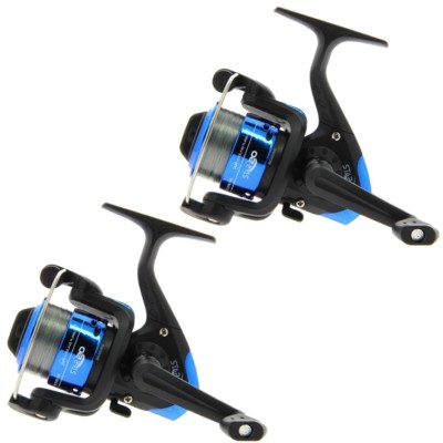 2 Friedfischrollen Star Größe 20 für Spinning Float Reise mit 8lb Schnur 1BB