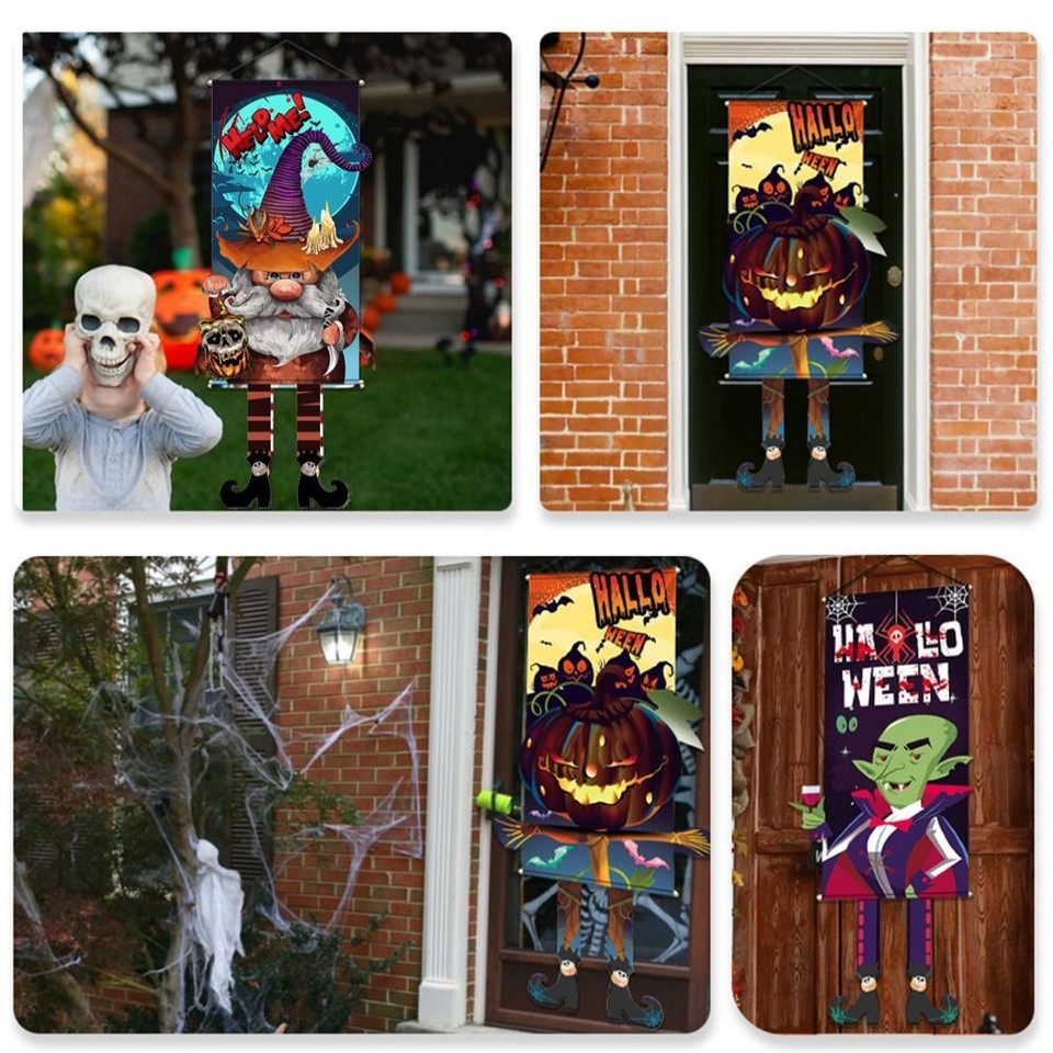 DIY Gifts Door Flag Festival Window Wall Banner Halloween eBay