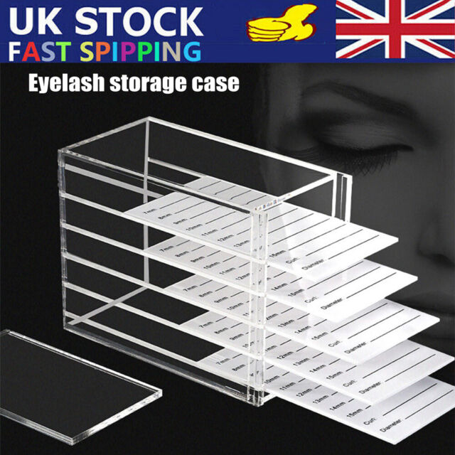 Acrylic Glue Pallet Holder Eyelash Extension Storage Box Lash Extension Display