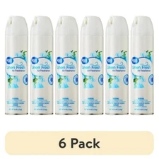6 Pack Of Great Value Aerosol Air Freshener Spray, Linen Fresh