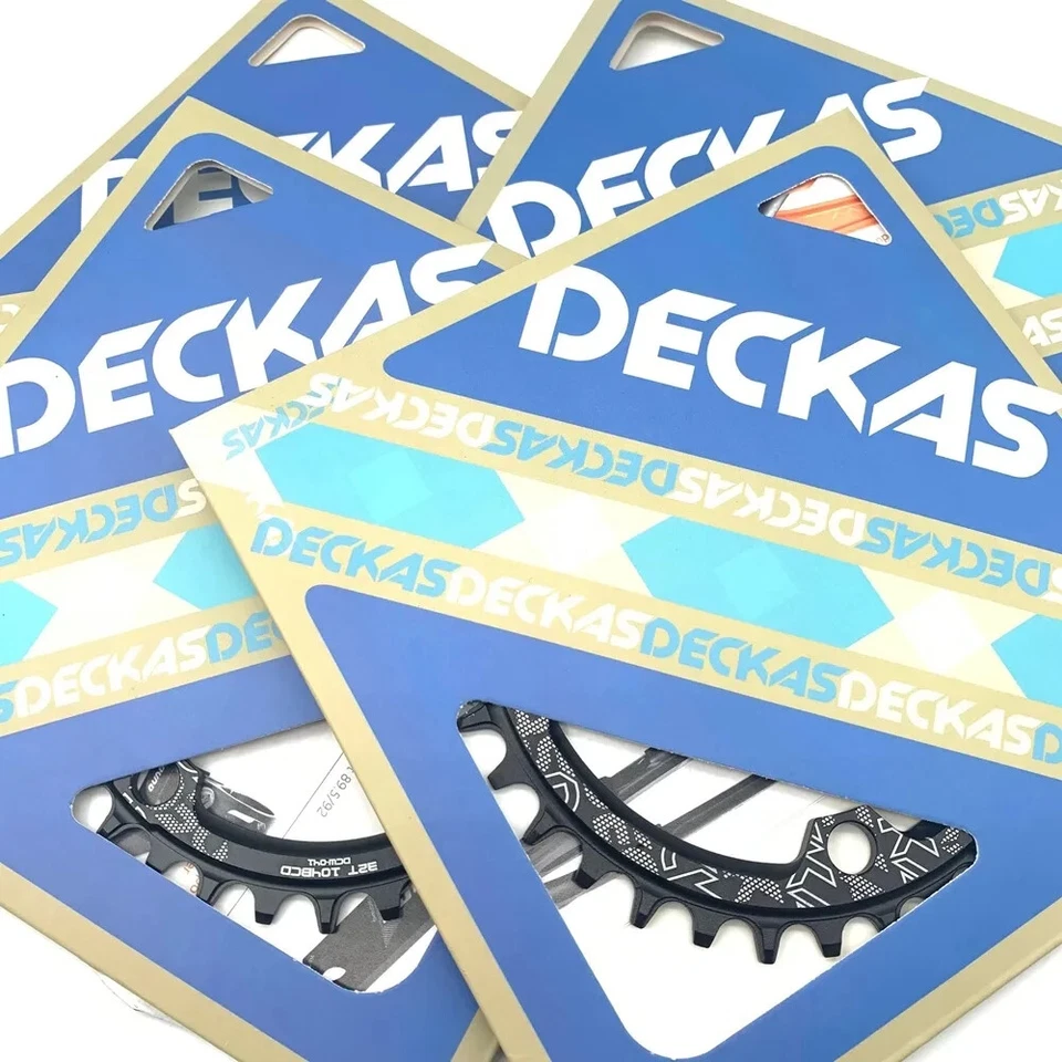 Juego de bielas para bicicleta de carretera MTB 104 BCD dientes positivos y negativos 32T-38T plato Foto 2 de 4