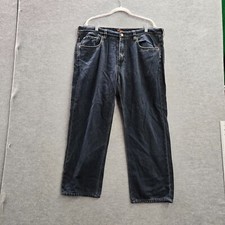 Tommy Bahama Men Jeans 38x32 Blue Denim Straight Pockets Mid Rise Cotton READ