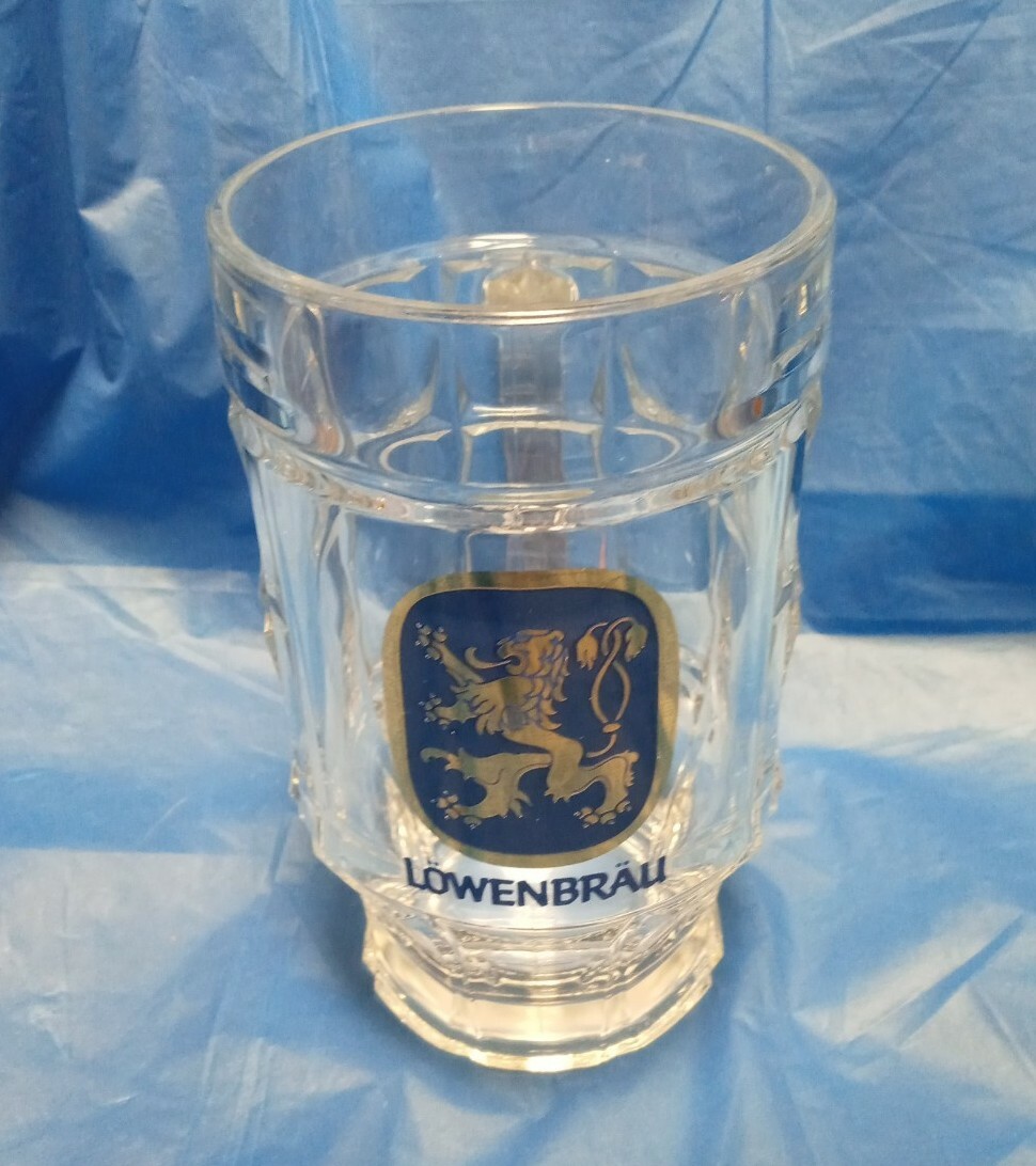 Vtg Lowenbrau Brewery Glass Beer Drink Mug Stein .051L sahm eBay