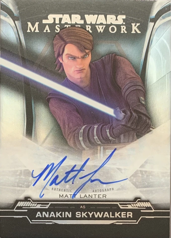2019 Star Wars Masterwork Matt Lanter As Anakin Skywalker Rainbow Foil Auto /50 - Image 3 of 4