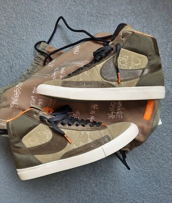 Nike Blazer High x Mo' Wax SP Olive Designed by Futura 2014 Men's