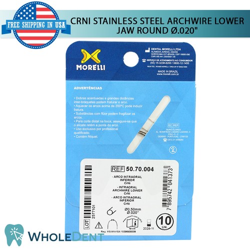 Orthodontic Dental CrNi Stainless Steel Intraoral Archwire Round Wire Morelli - Picture 11 of 12