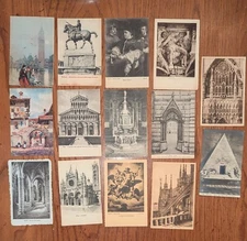 Antique LOT OF 14 Miscellaneous Postcards From Italy UNPOSTED FREE SHIPPING 