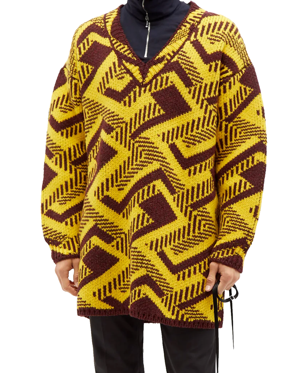 PRADA SCOLLO V Vネック長袖セーター 42 ARDESIA resize_image.php?image=prada/