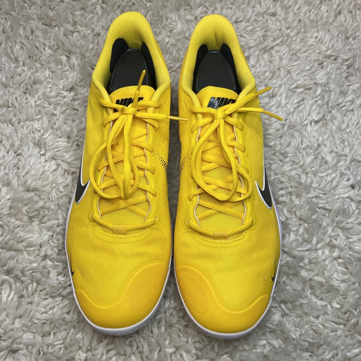 Nike Alpha Huarache Elite Baseball Cleats Yellow CZ4453-700 Mens