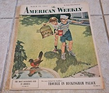 Vintage American Weekly March 24th 1957 Paper Magazine