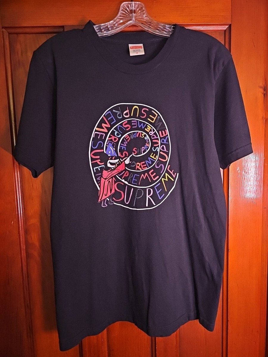 SUPREME SS18 Artist Joe Roberts Swirl t shirt Original Artwork Box