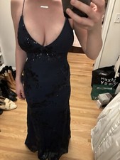 Navy Blue Lulus Prom Dress