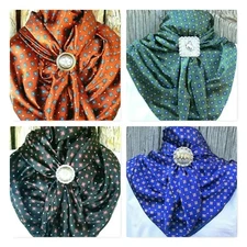 Wild Rag Scarf Western Cowboy Buckaroo Scarves Bandana Cowgirl Silky abstract sq