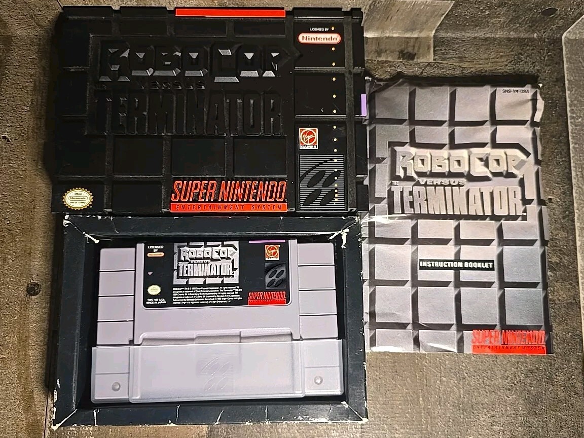RoboCop The Terminator Super Nintendo SNES CIB Complete