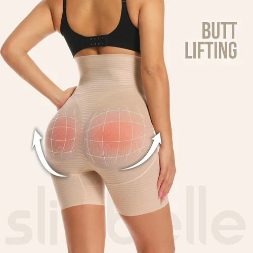 Frauen High-Waist Body Shaper Shorts Bauch Kontrolle Shapewear Unterwäsche - Bild 4 von 13