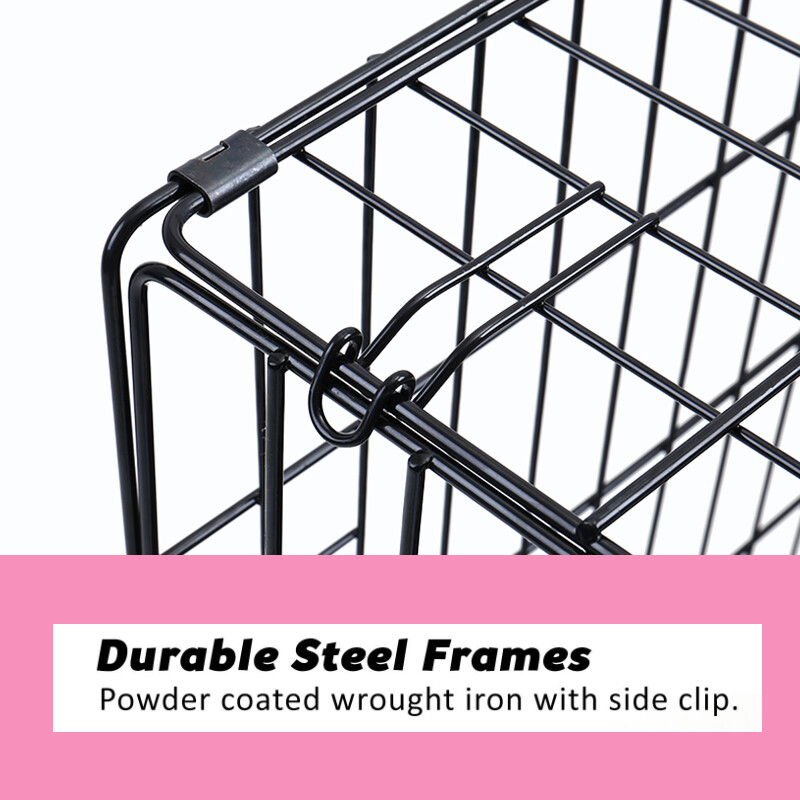 Collapsible Pet Dog Cage Wire Metal Crate Kennel Portable Puppy Cat