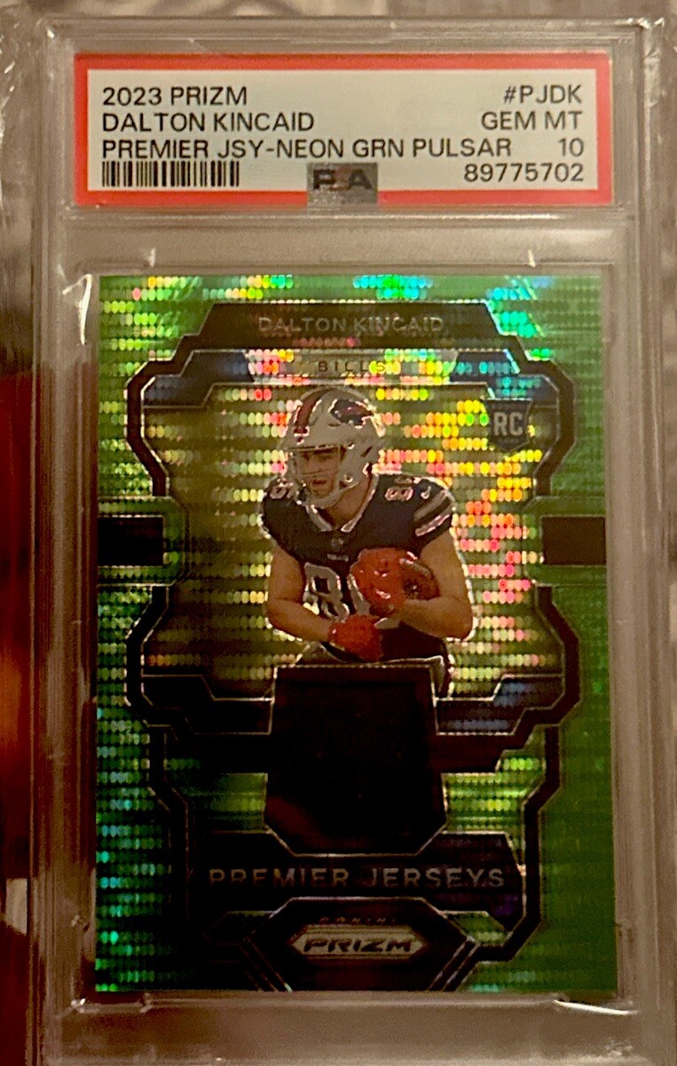 Dalton Kincaid Panini Prizm Premier Jerseys #PJDK Neon Green Pulsar