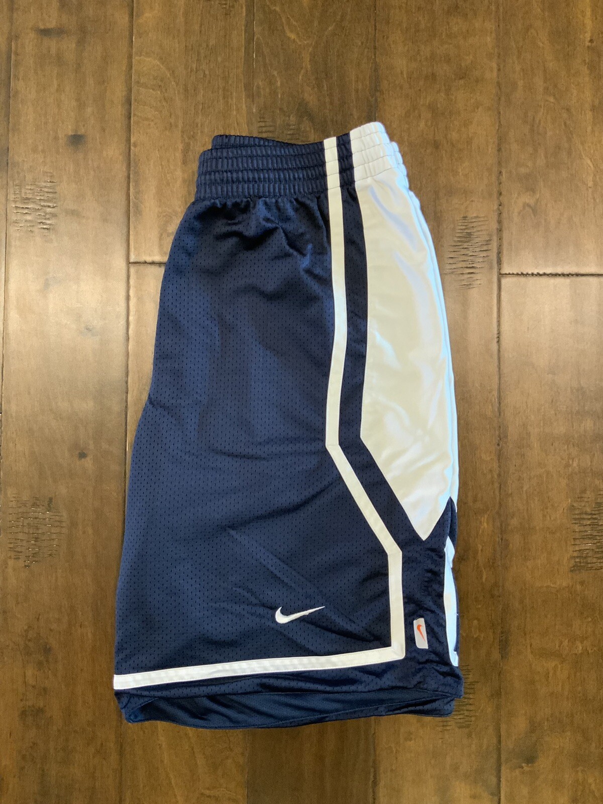 Retro Nike Basketball Shorts Navy Blue Size Large Gem