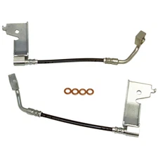 1994-1995 Ford Mustang Rear Stainless Steel Brake Hose Kit - Black Cover