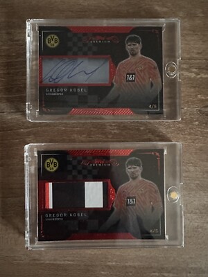 Gregor kobel autogramm 4/5 Plus Koble Trikot 4/5 Trikot Dreifarbig No 1/1 PSA