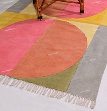Tapis Rectangle En Coton 100%