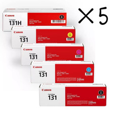 5x Canon 131-131H Toner imageCLASS Black, Black, Cyan,Magenta,Yellow 