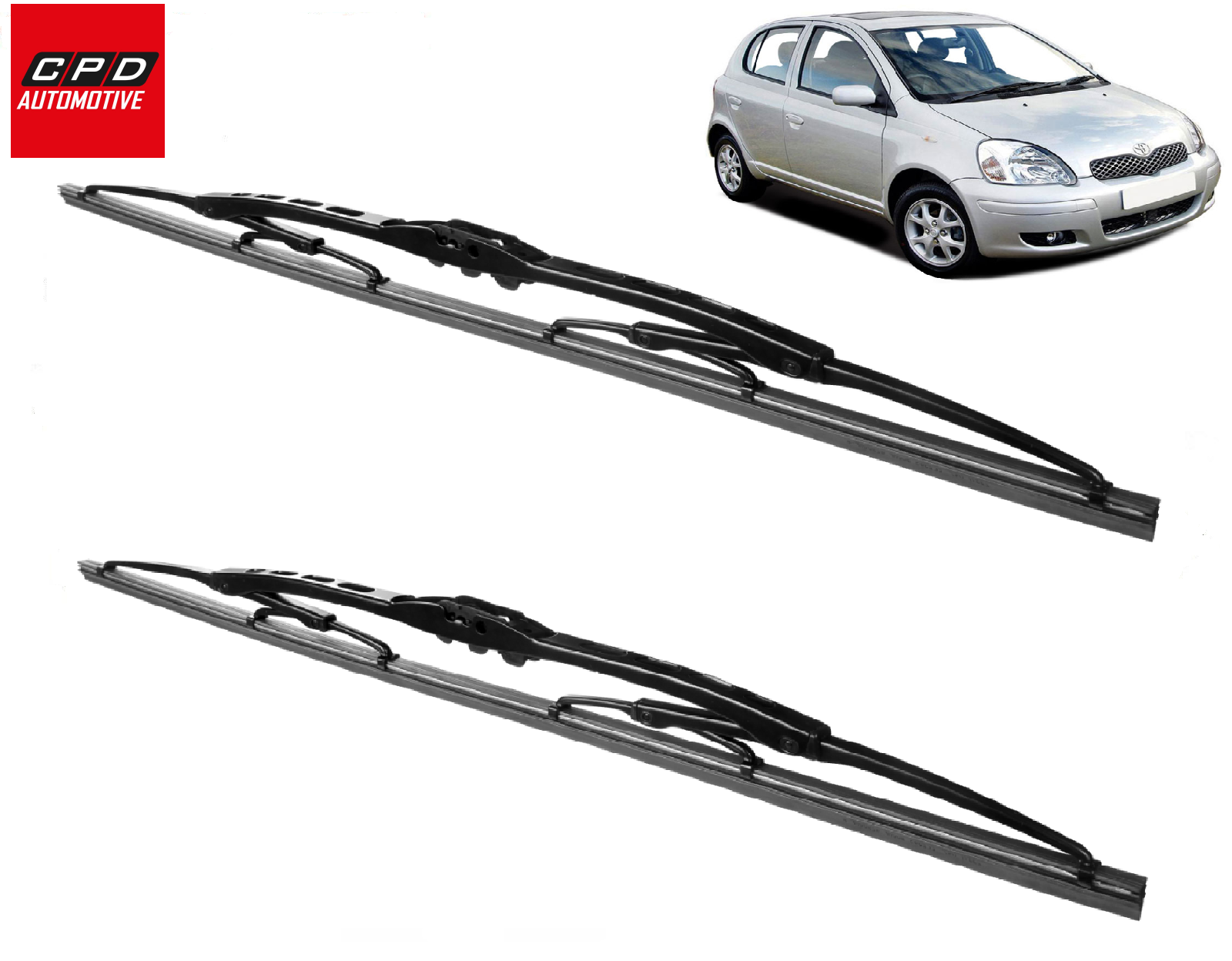 Toyota Yaris MK1 (19992005) Front Windscreen Wiper Blades 20”+14