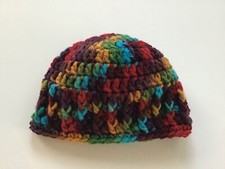 Handmade Winter Boho Hippie Crochet Beanie Hat Baby Girl Boy 0-3 months Gift