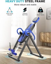 Heavy Duty Therapeutic Inversion Table 300lb Weight Capacity UK
