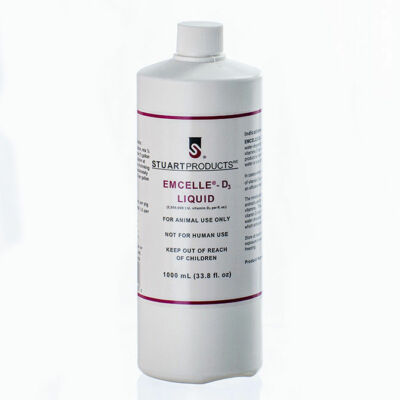 EMCELLE E-D3 Liquid Solution Vitamin E & D Poultry Swine 1000 ml