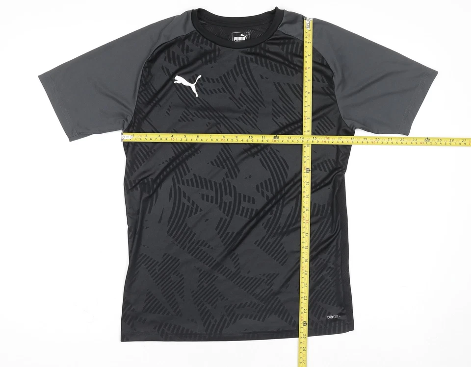 Camiseta deportiva Puma para hombre negra pequeña con gráfico DryCELL Foto 2 de 4