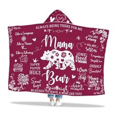 Mama Gifts, Christmas Mama Gifts for Mom Wearable Blanket Hoodie from Mama Bear