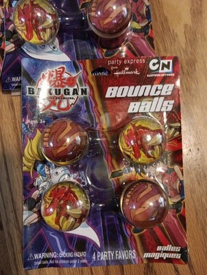 Lot Of Bounce Balls  11 Pks Of 4. Some Discoloration. Bakugan Battle Brawlers.