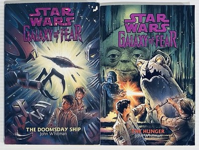 2x Star Wars Galaxy of Fear PB Books 10 The Doomsday Ship 12 The Hunger RARE