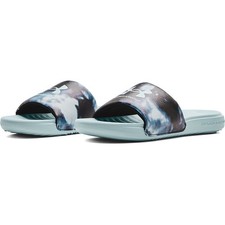 Under Armour 3024436 Women's UA Ansa Graphic Fix Slides, Petrol Blue, Size 10