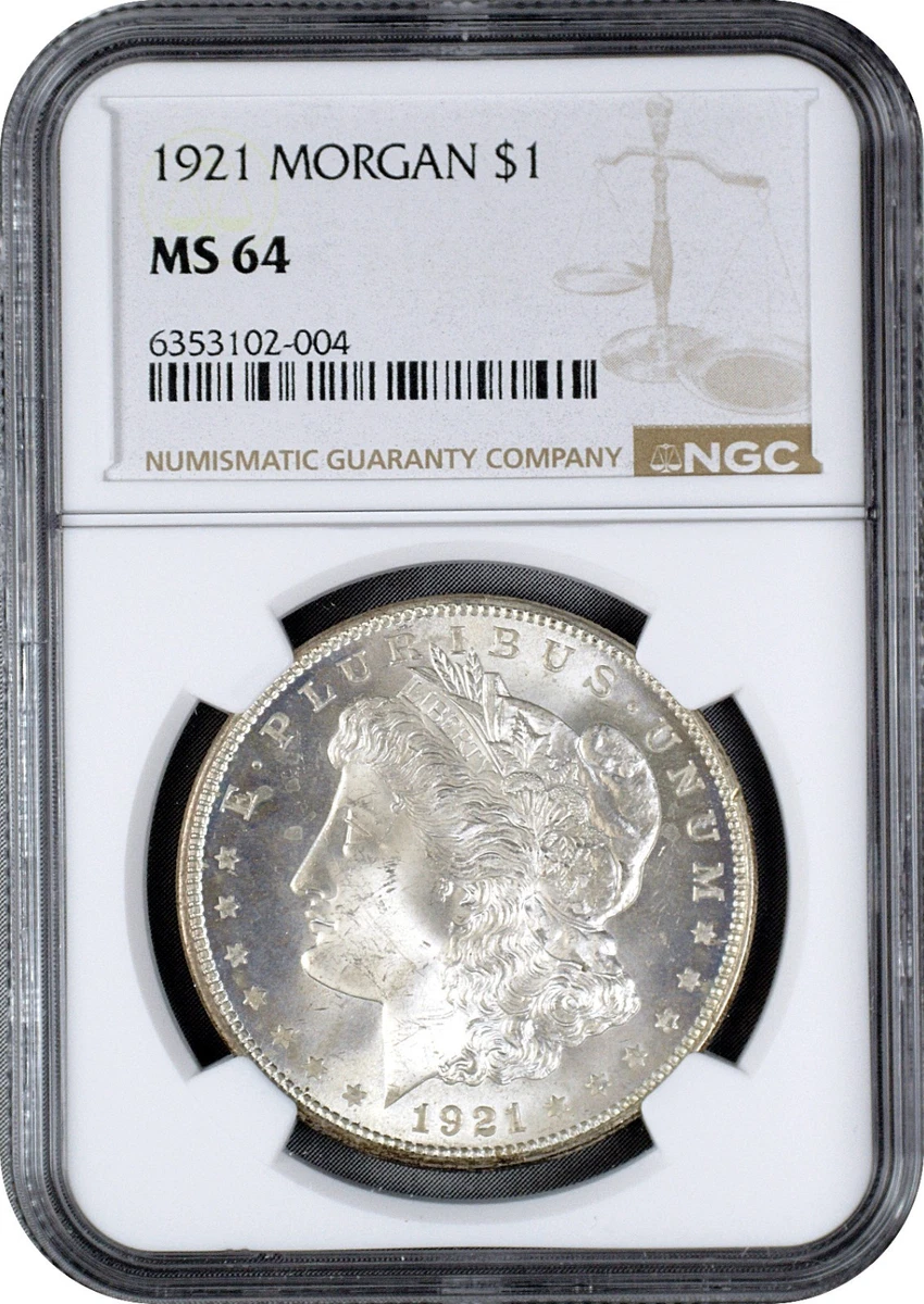 MS 64 Graded 1921 Year Morgan US Dollars (1878-1921) for sale | eBay